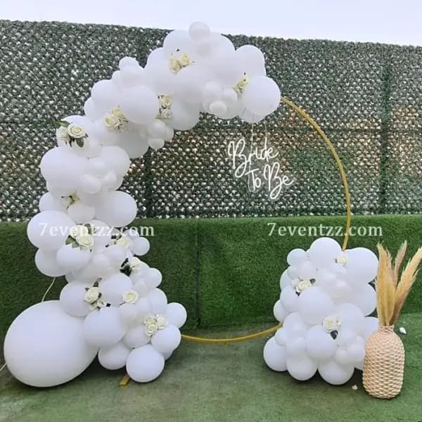 White Bachelorette Ring Setup