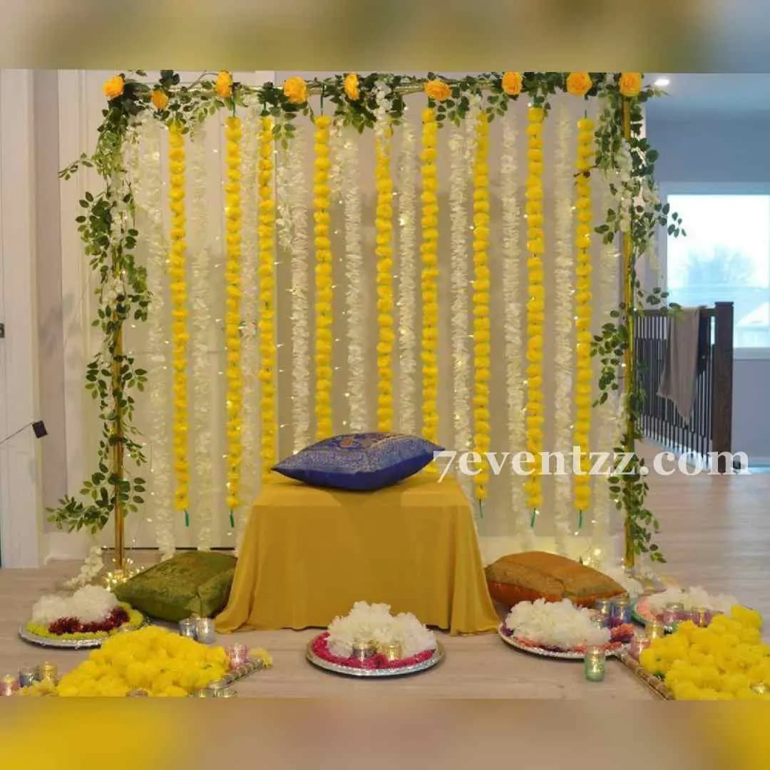 Haldi Backdrop Decoration