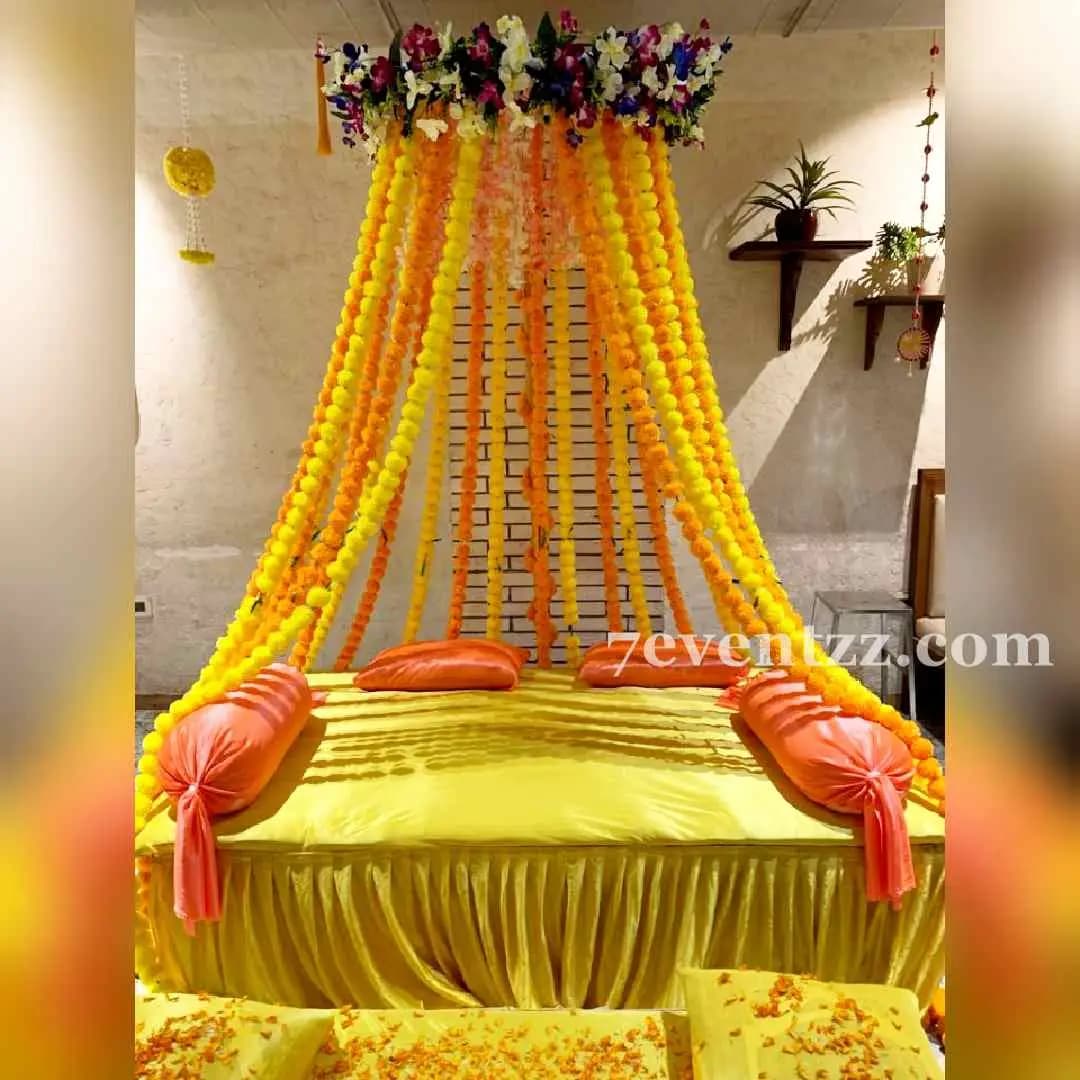 Simple Haldi Backdrop — 7eventzz decoration