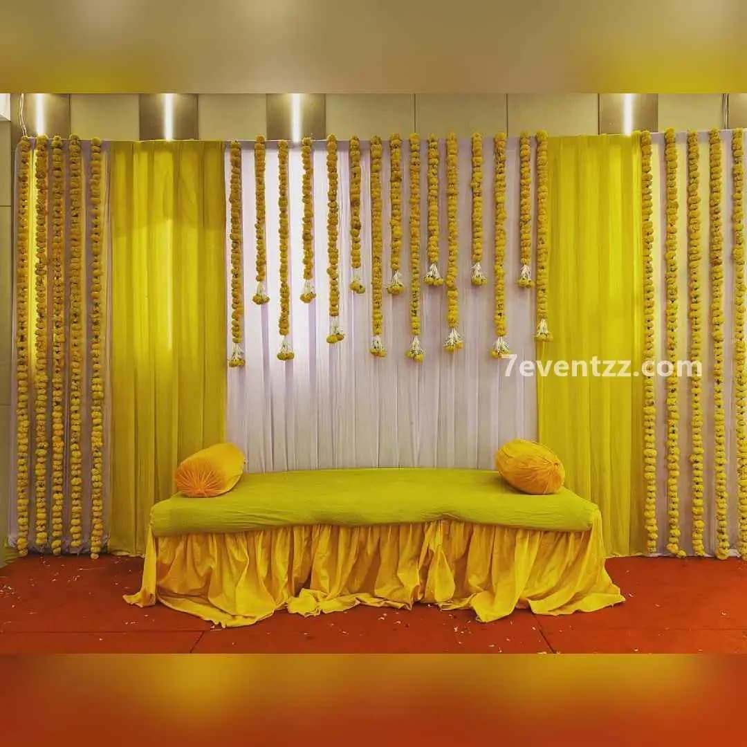 Haldi Background Decor — 7eventzz decoration