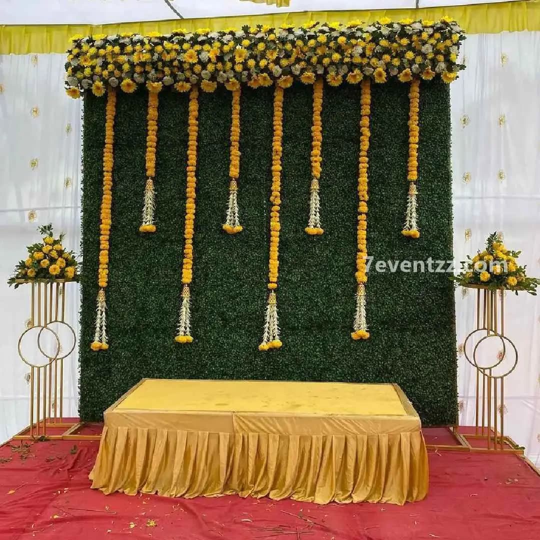 Royal Haldi Backdrop Decoration — 7eventzz decoration