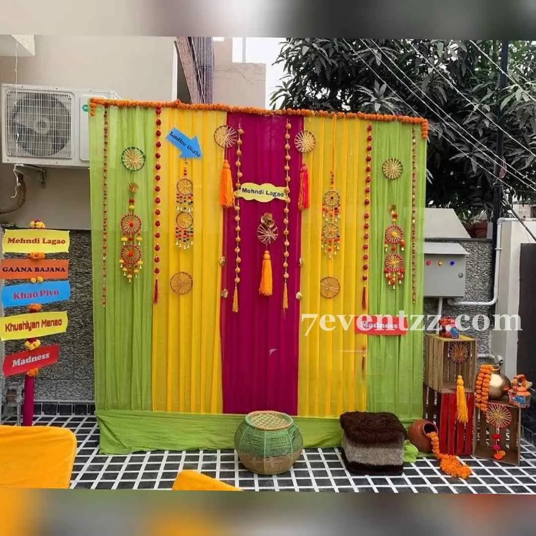 Trending Mehndi Setup