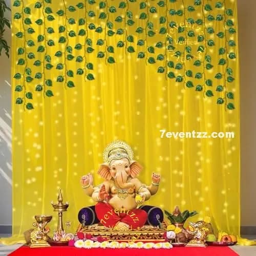 Ganpati Decoration at Home — 7eventzz decoration