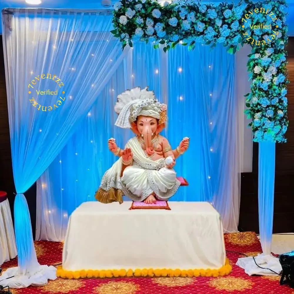 Ganpati Flower Home Setup