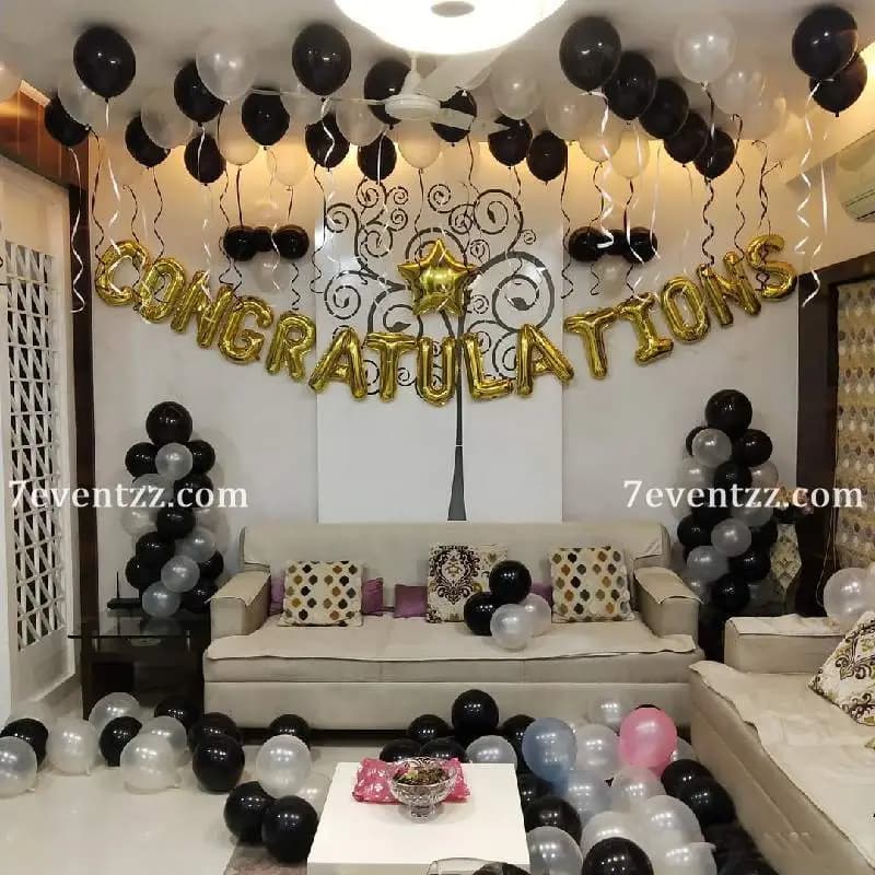 Congratulations Balloon Setup — 7eventzz decoration