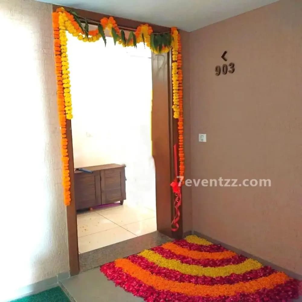 Simple and beautiful flower decoration for home events