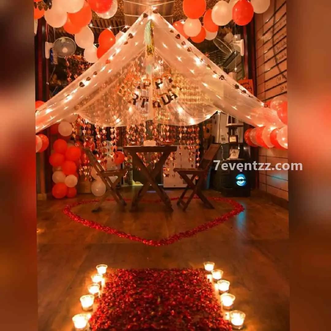 Romantic Canopy Dinner Date — 7eventzz decoration