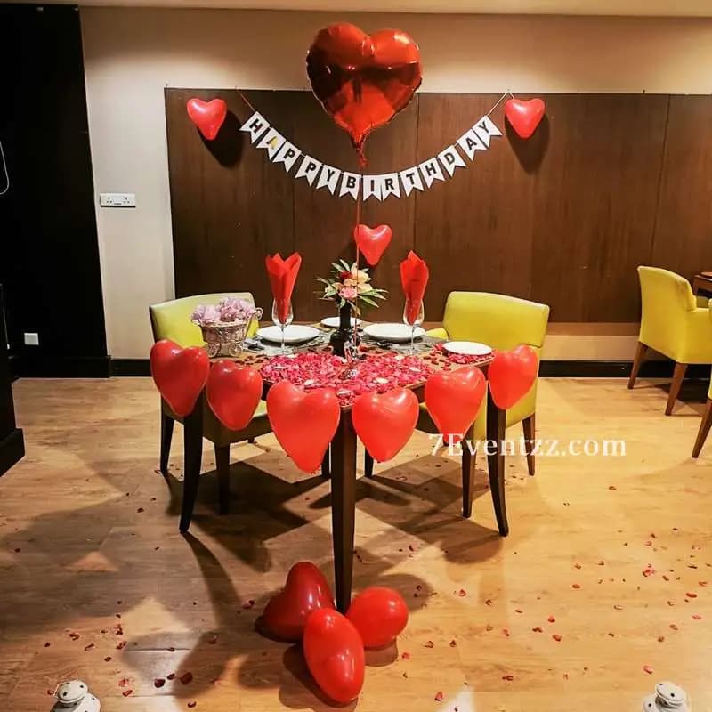 Indoor Romantic Candle Light Dinner — 7eventzz decoration