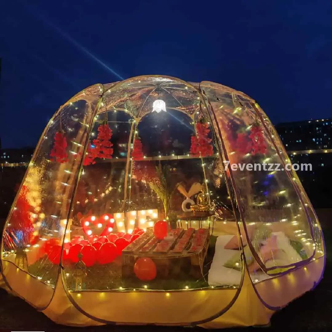 Tent Candle Light Dinner — 7eventzz decoration