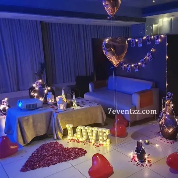 Intimate Dinner Setup — 7eventzz decoration