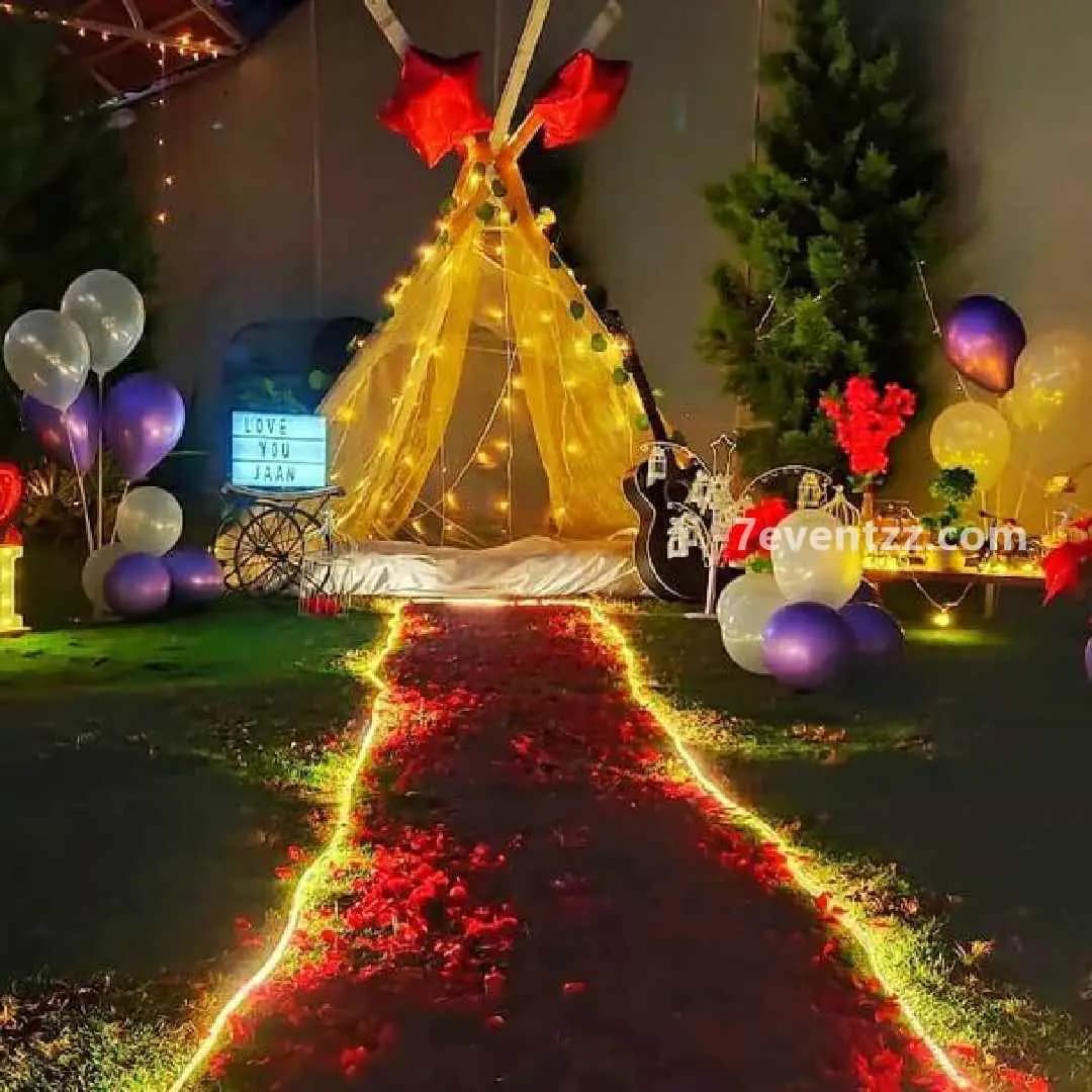 Cosy Tent Setup — 7eventzz decoration
