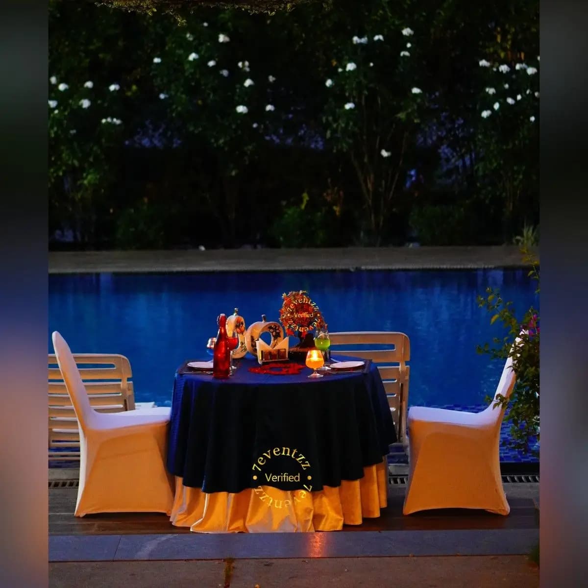 Enchanted Poolside Dinner — 7eventzz decoration
