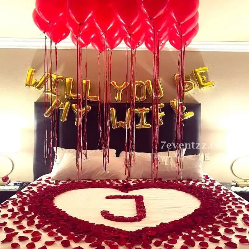 Will You Be My Wife Setup