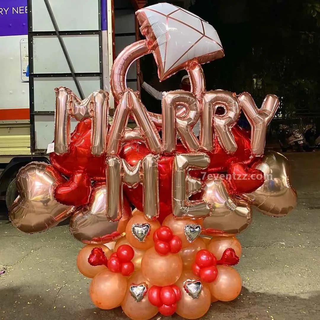 Marry Me Balloon Bouquet
