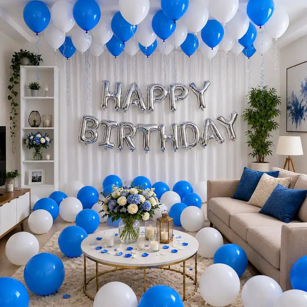 Simple Happy Birthday Room Decoration  — 7eventzz decoration