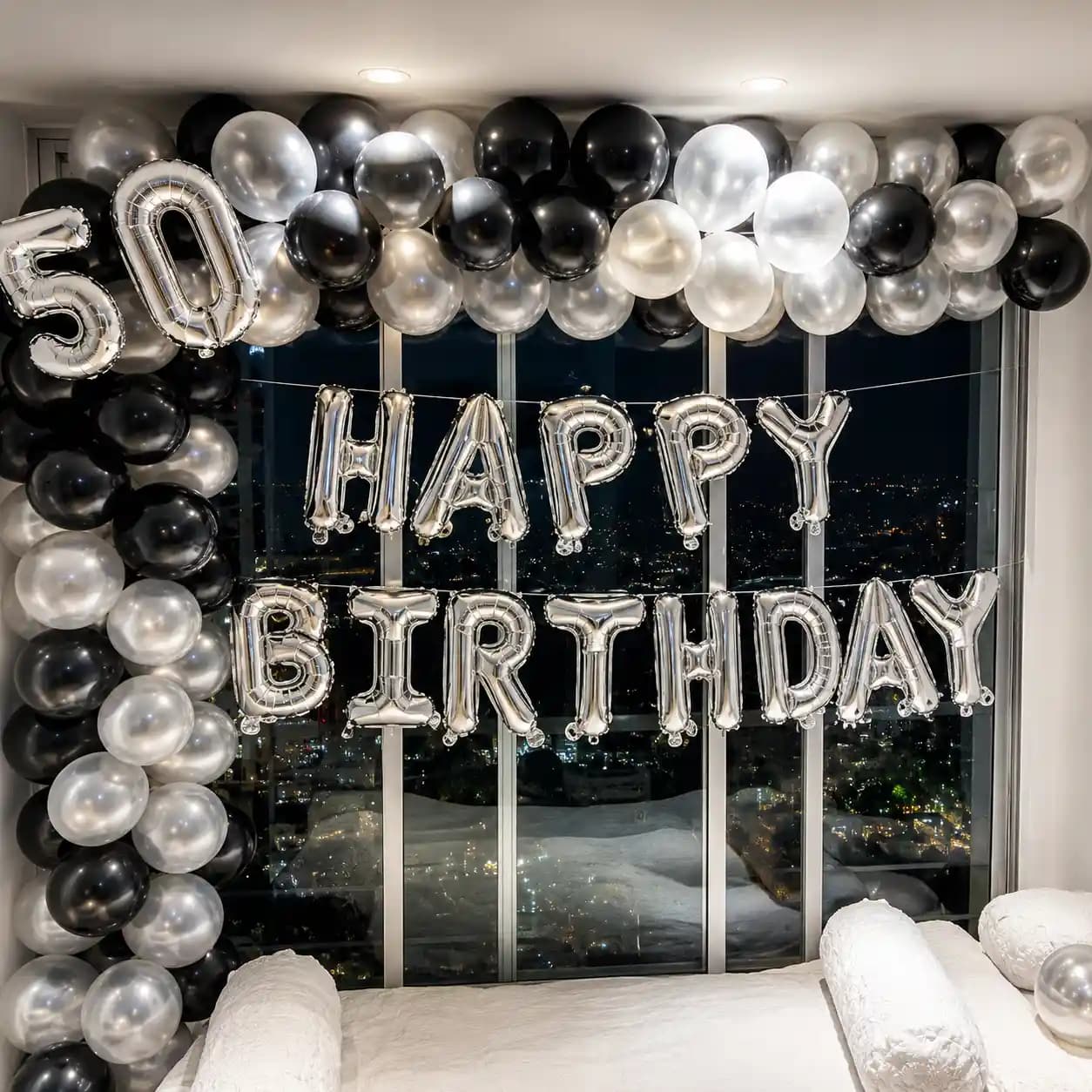 Black Silver Theme Decoration — 7eventzz decoration