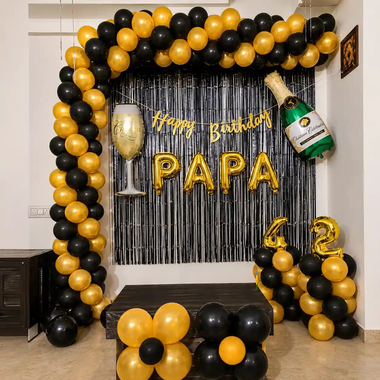 Golden Black Theme Setup — 7eventzz decoration