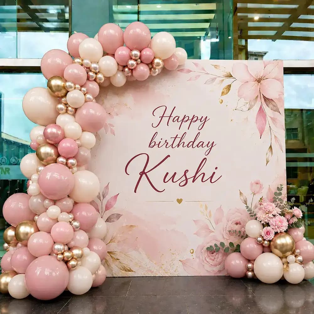 Balloon Arch Birthday Setup — 7eventzz decoration