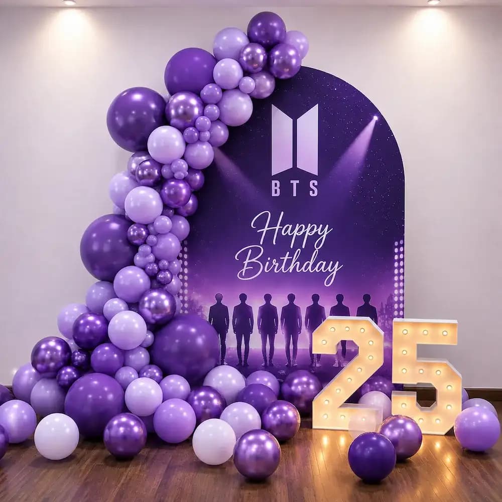 BTS K-Pop Birthday Decoration — 7eventzz decoration