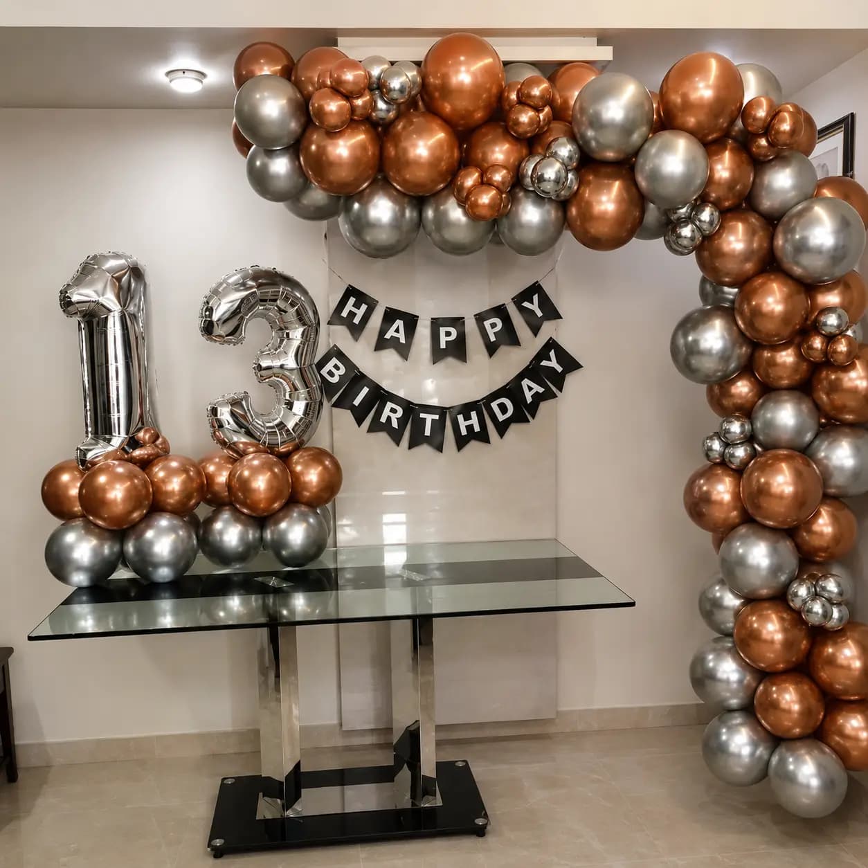 Chrome Balloon Garland — 7eventzz decoration