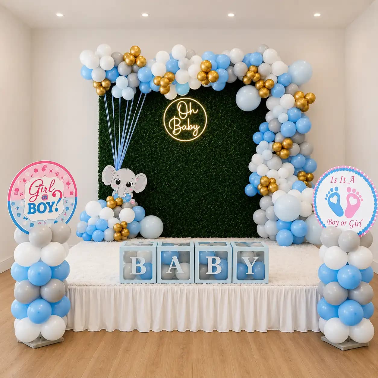 Godh Bharai Stage Setup — 7eventzz decoration