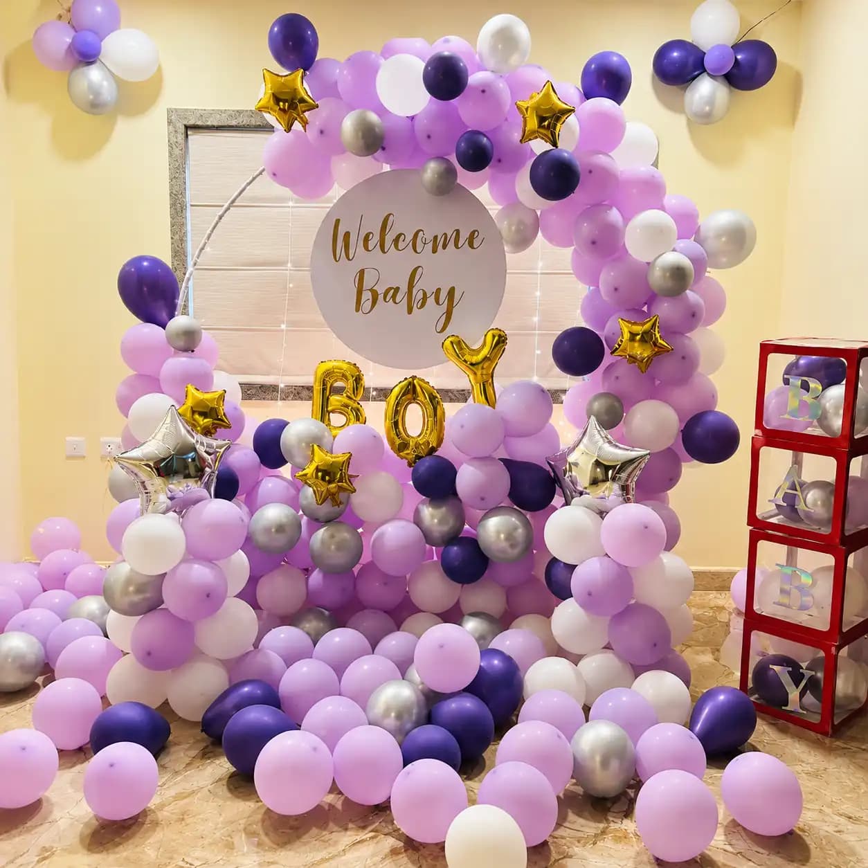 Baby Welcome Backdrop — 7eventzz decoration