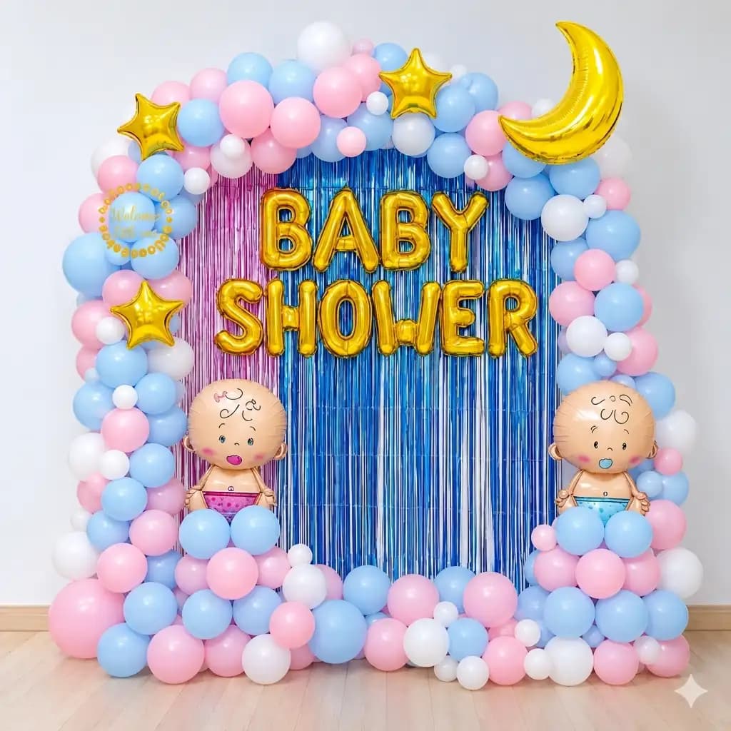 Baby Shower Decoration at Home with Balloon — 7eventzz decoration
