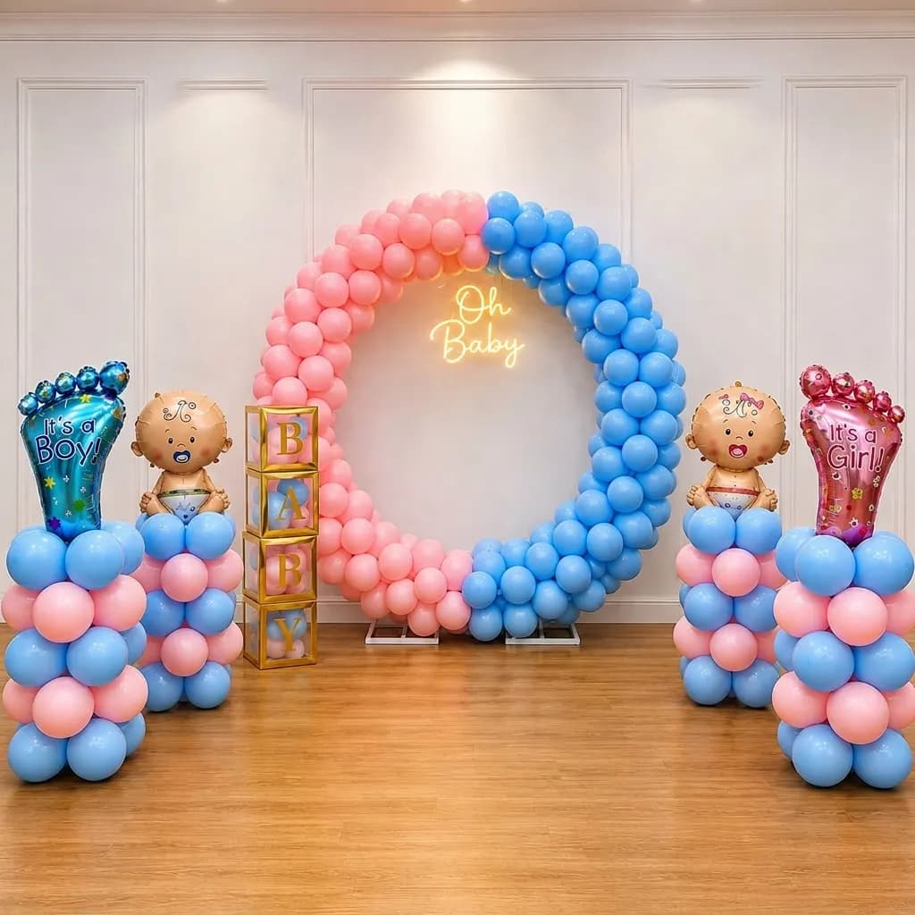 Baby Shower Pastel Stage Decoration