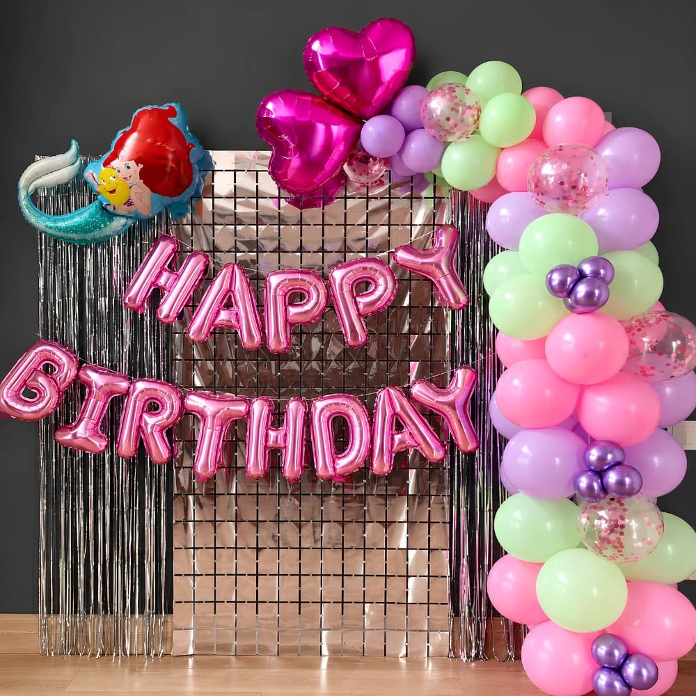 Colorful Mermaid Theme Decoration — 7eventzz decoration