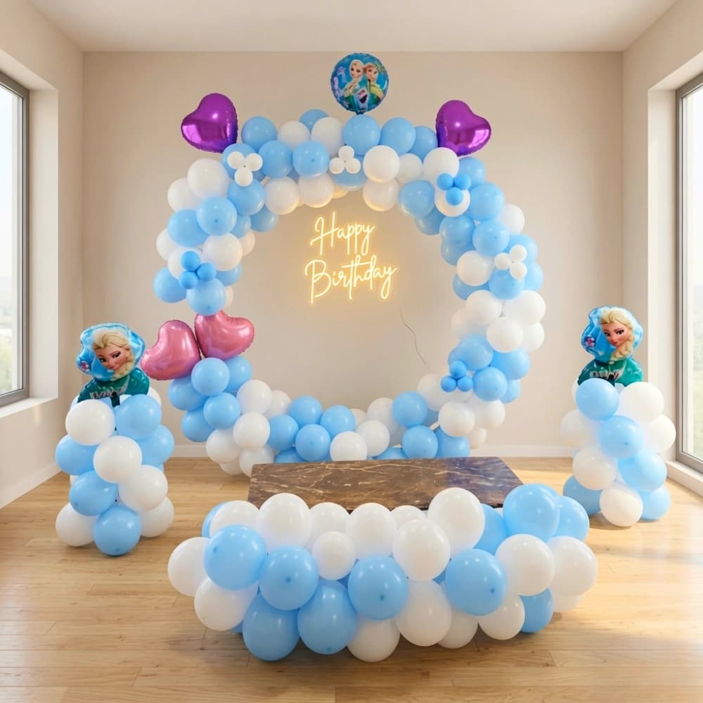 Frozen Theme Backdrop — 7eventzz decoration