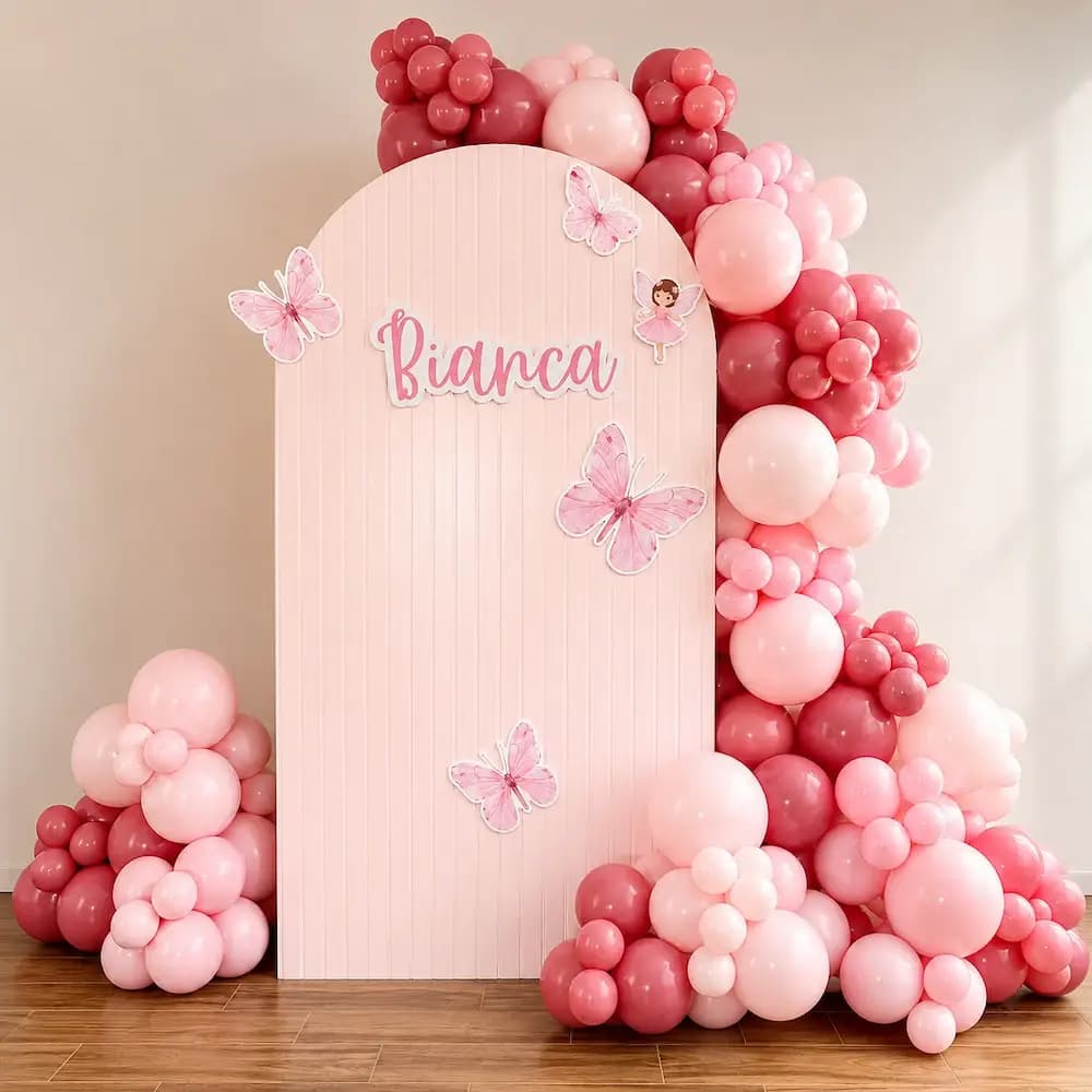 Pink Butterfly Theme Birthday Decoration — 7eventzz decoration