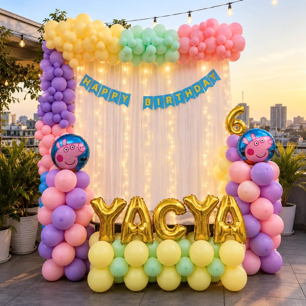 Peppa Pig Terrace Decoration — 7eventzz decoration