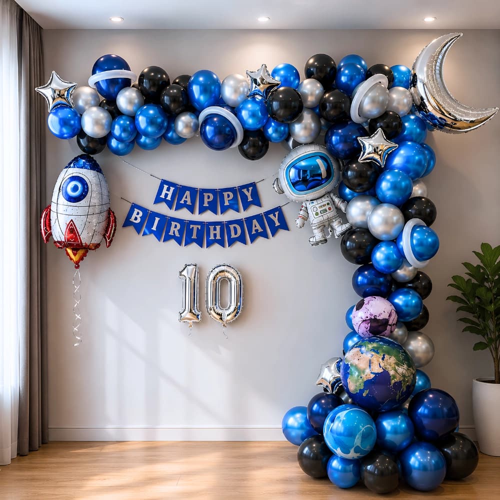 Simple Space Theme Decoration — 7eventzz decoration