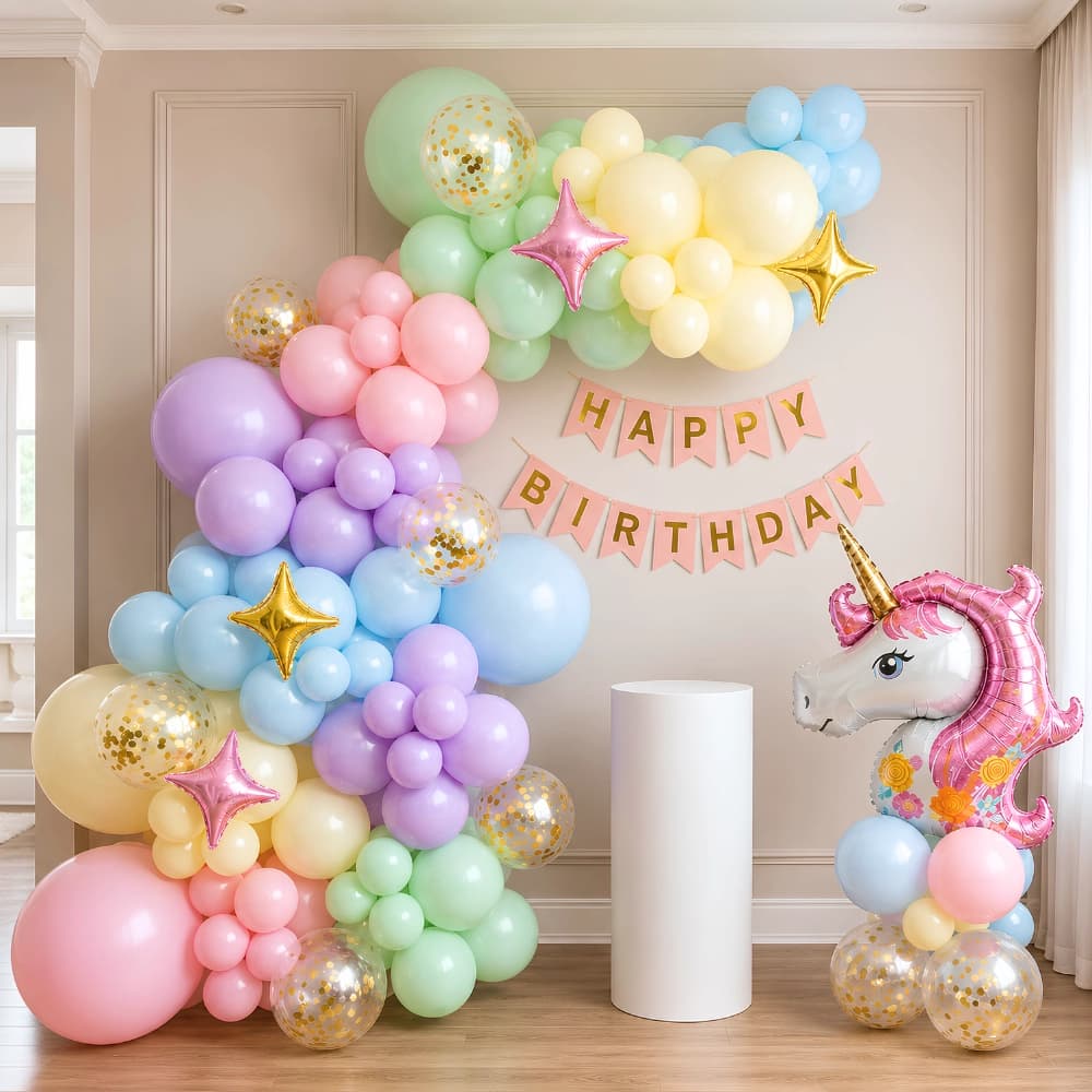 Unicorn Birthday Arch — 7eventzz decoration