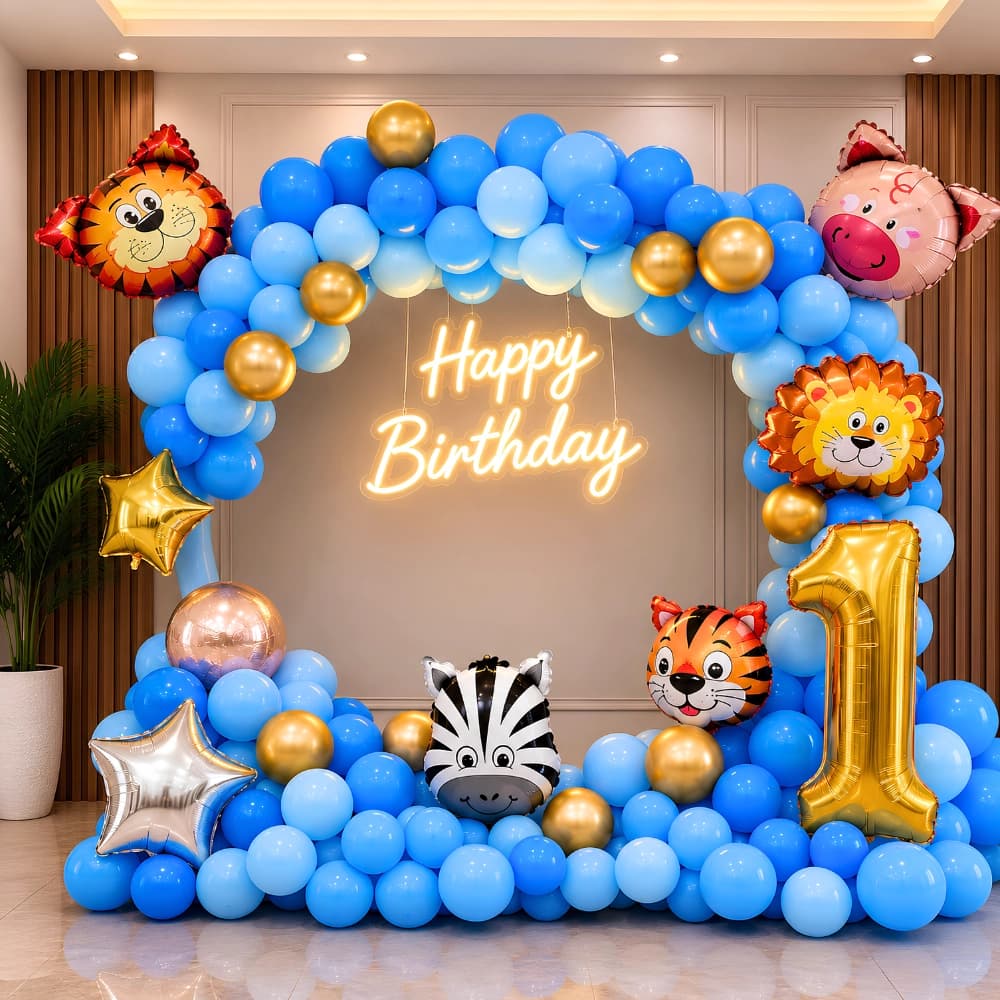 Animal Theme Birthday Decoration