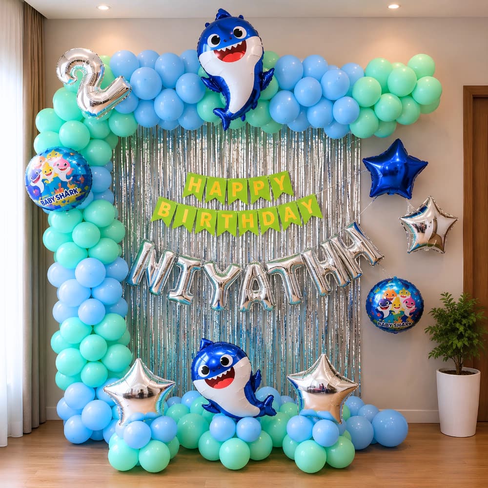 Baby Shark Theme Decoration — 7eventzz decoration