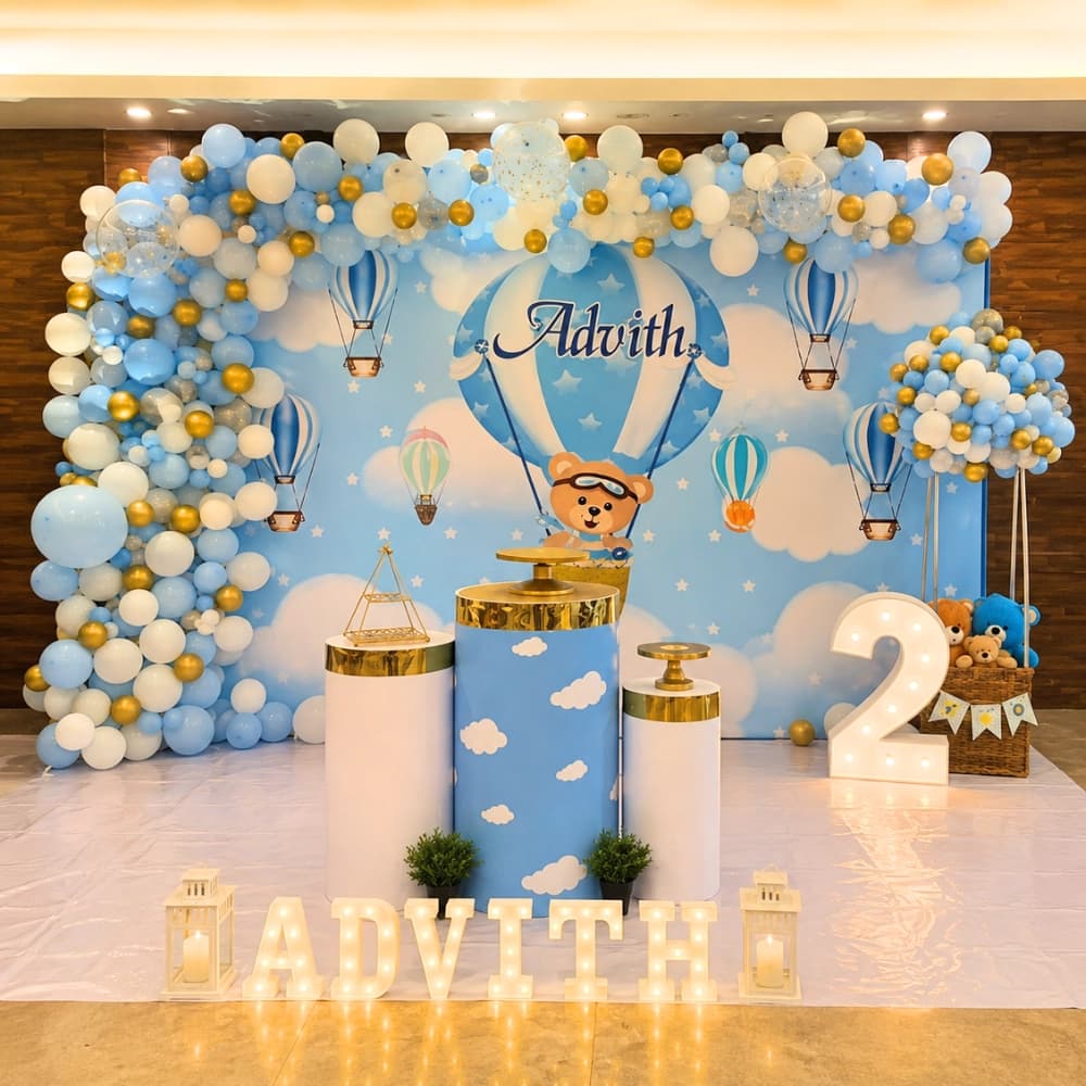 Hot Air Balloon Theme Decoration — 7eventzz decoration