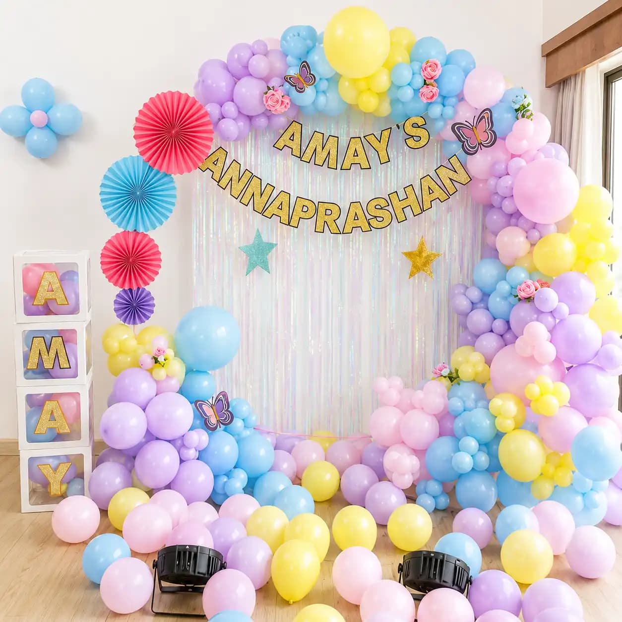 Pastel Rice Ceremony Decoration