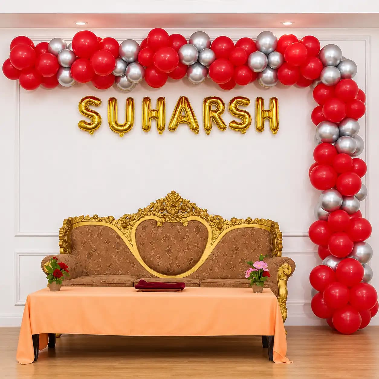 Simple Naming Arch Decoration — 7eventzz decoration