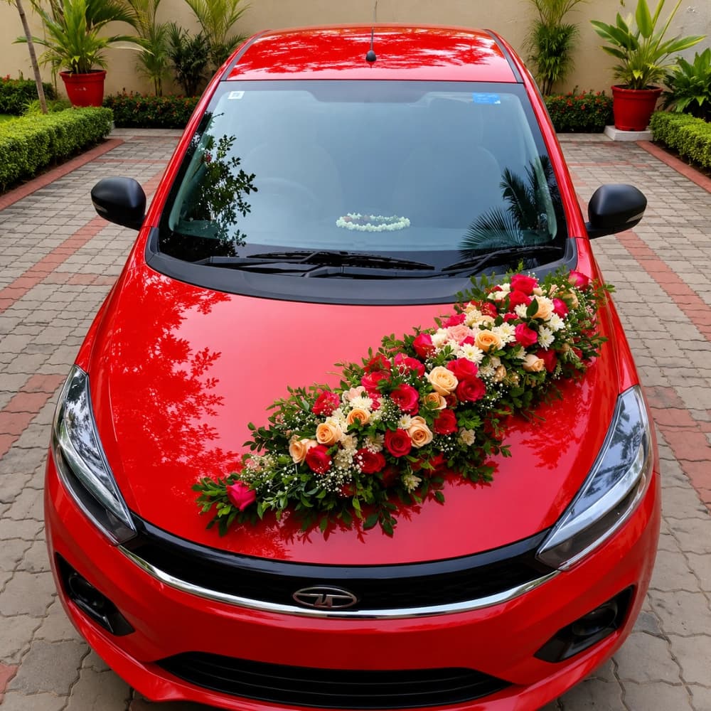 Car Decoration with Flowers — 7eventzz decoration