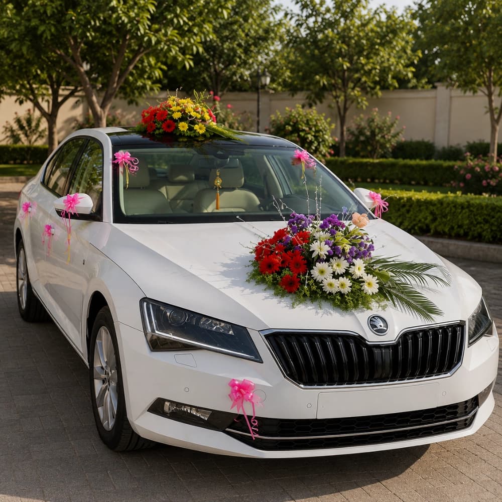 Simple Car Flower Decoration — 7eventzz decoration