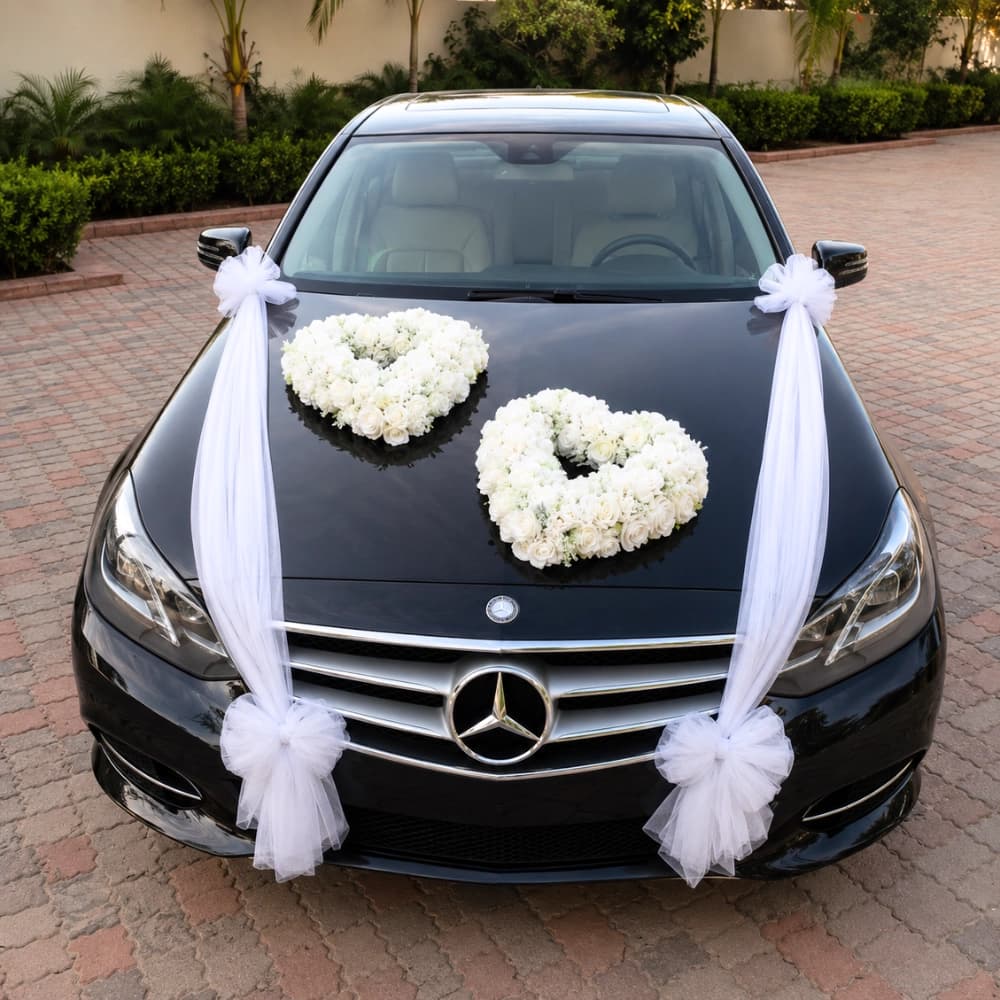 Car Dashboard Decoration For Wedding — 7eventzz decoration