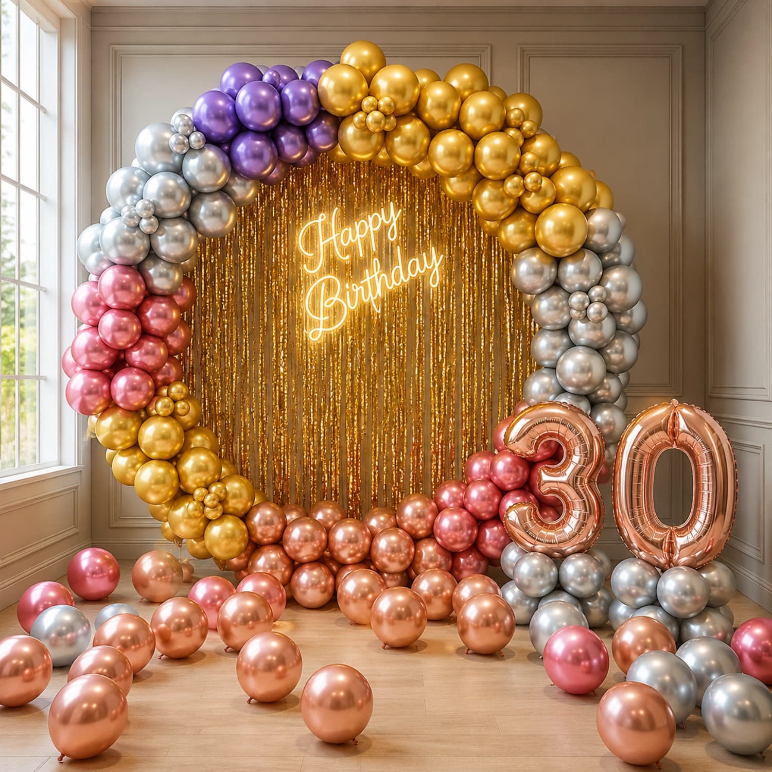 Birthday Ring Backdrop
