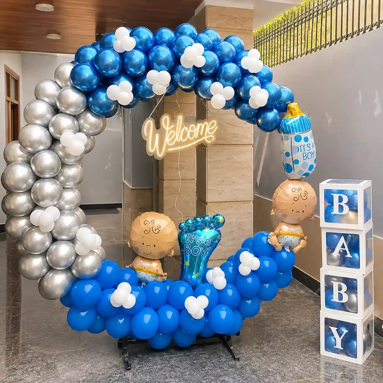 Welcome Baby Boy Decoration — 7eventzz decoration