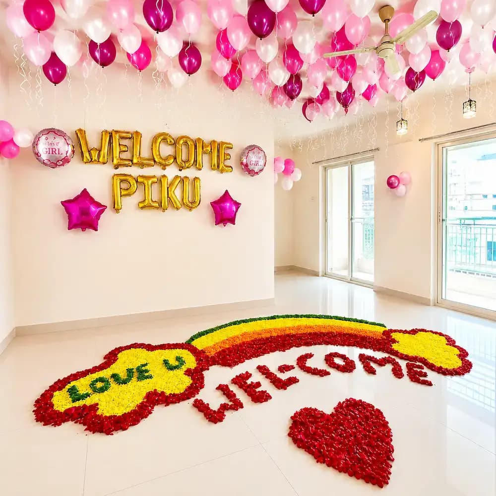 Welcome Baby Flower Decoration — 7eventzz decoration