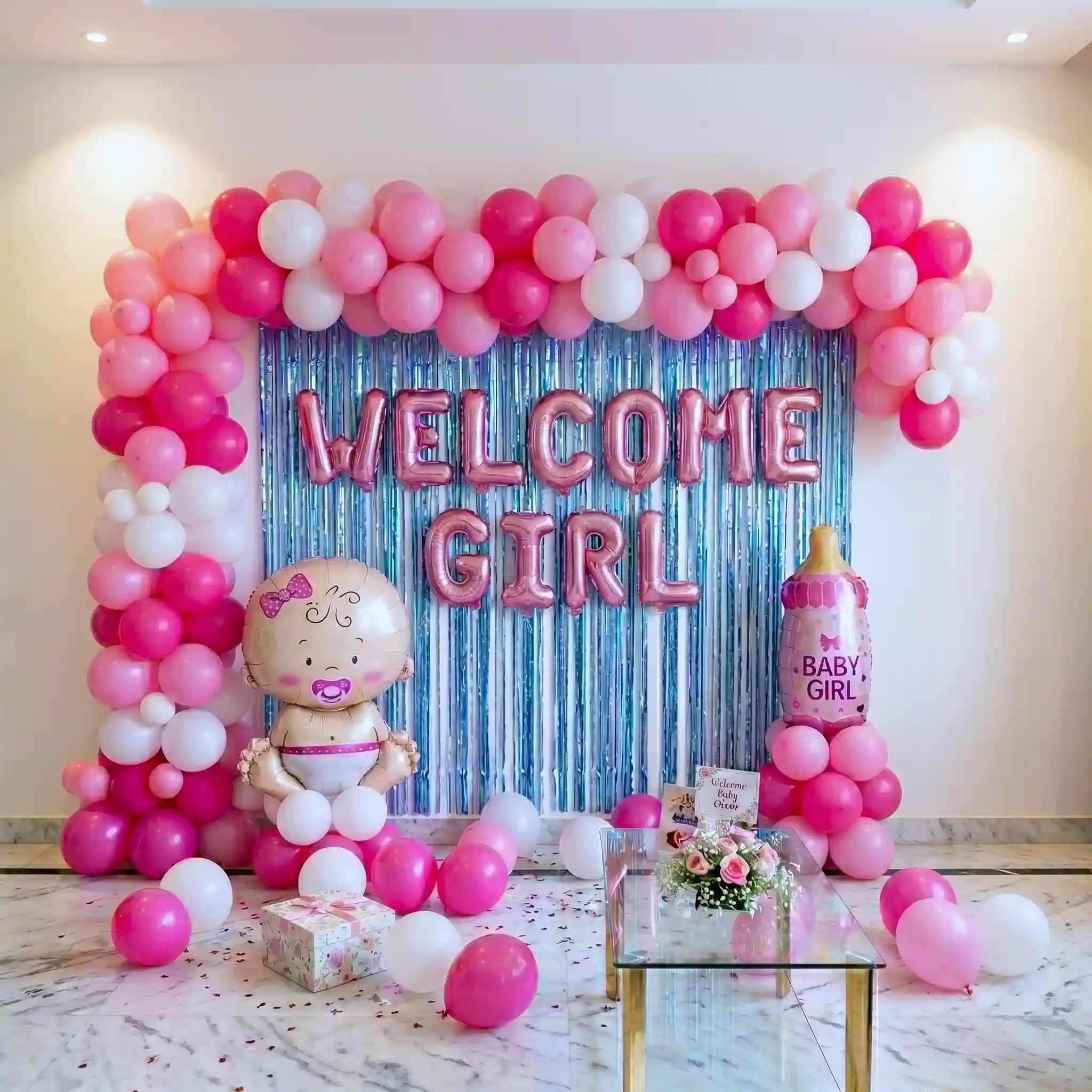 Welcome Girl Balloon Decoration — 7eventzz decoration