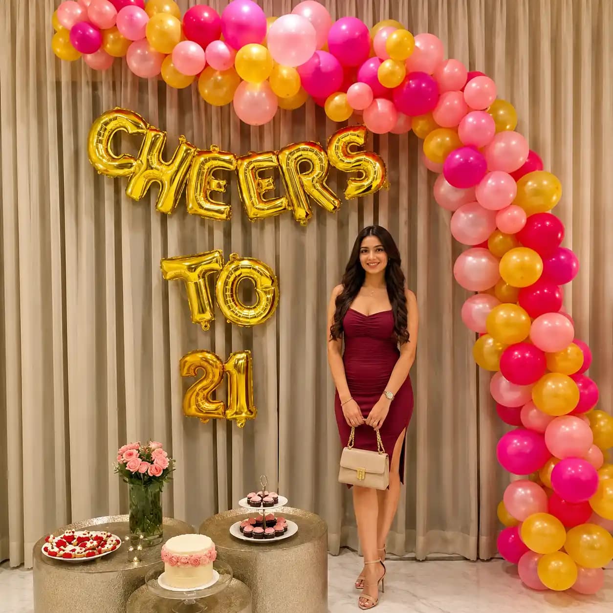 21st Balloon Arch