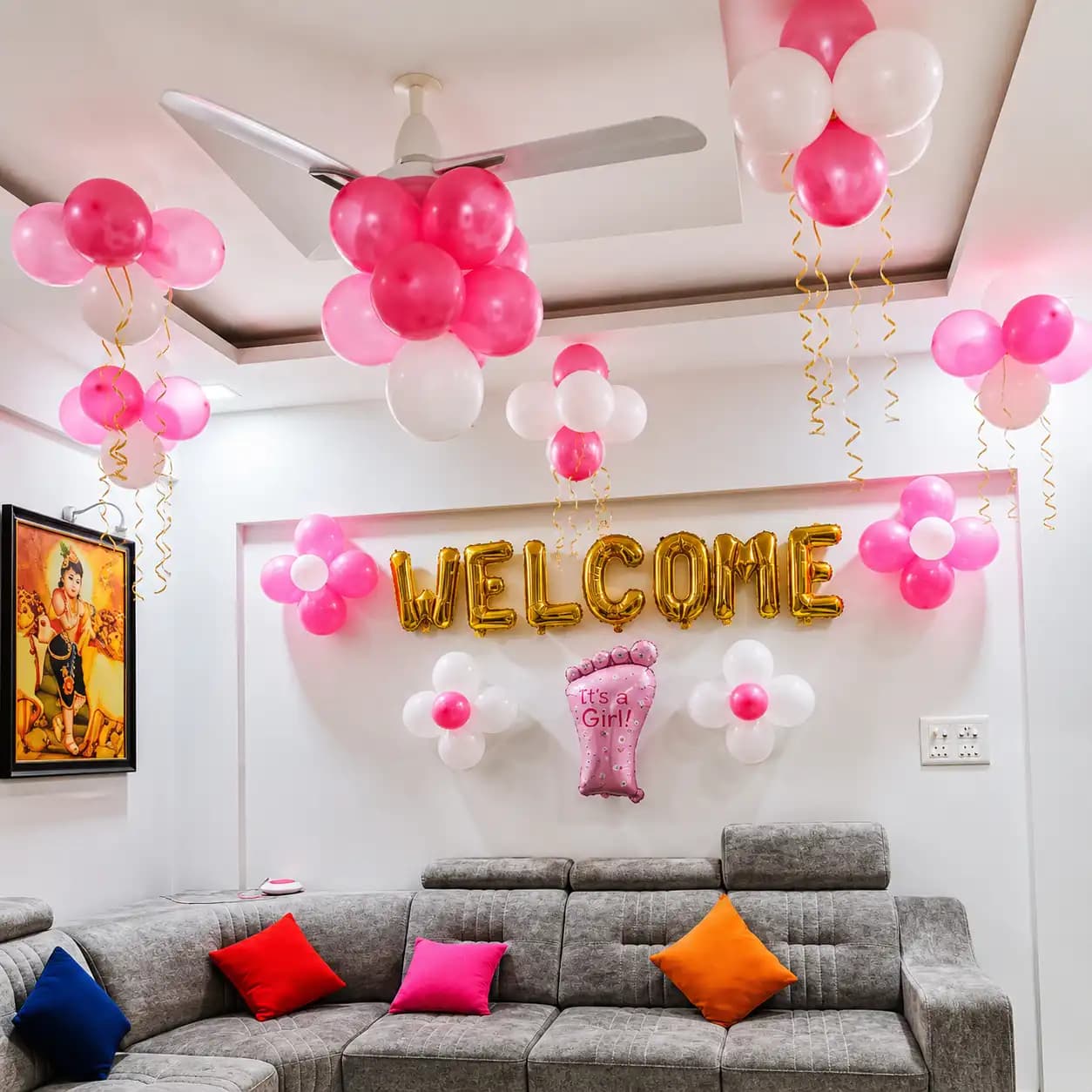 Welcome Baby Girl Decor