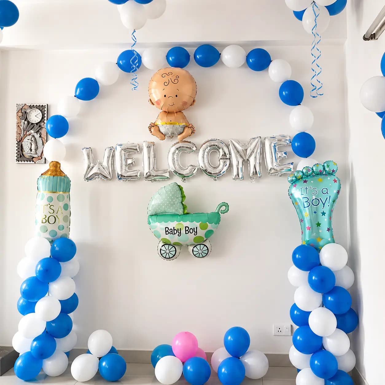 Welcome Baby Boy Decor