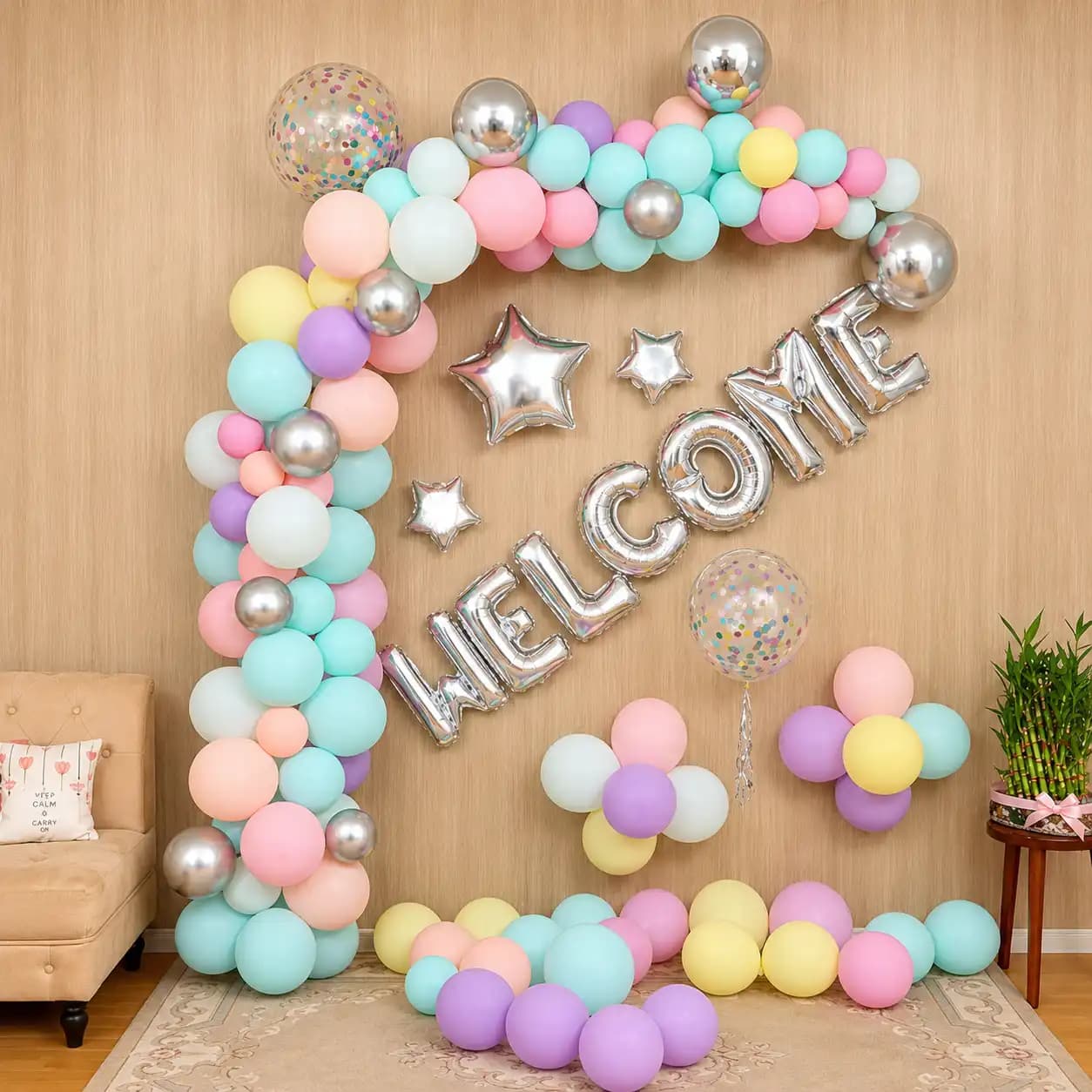 Pastel Colors Welcome Baby Decoration — 7eventzz decoration